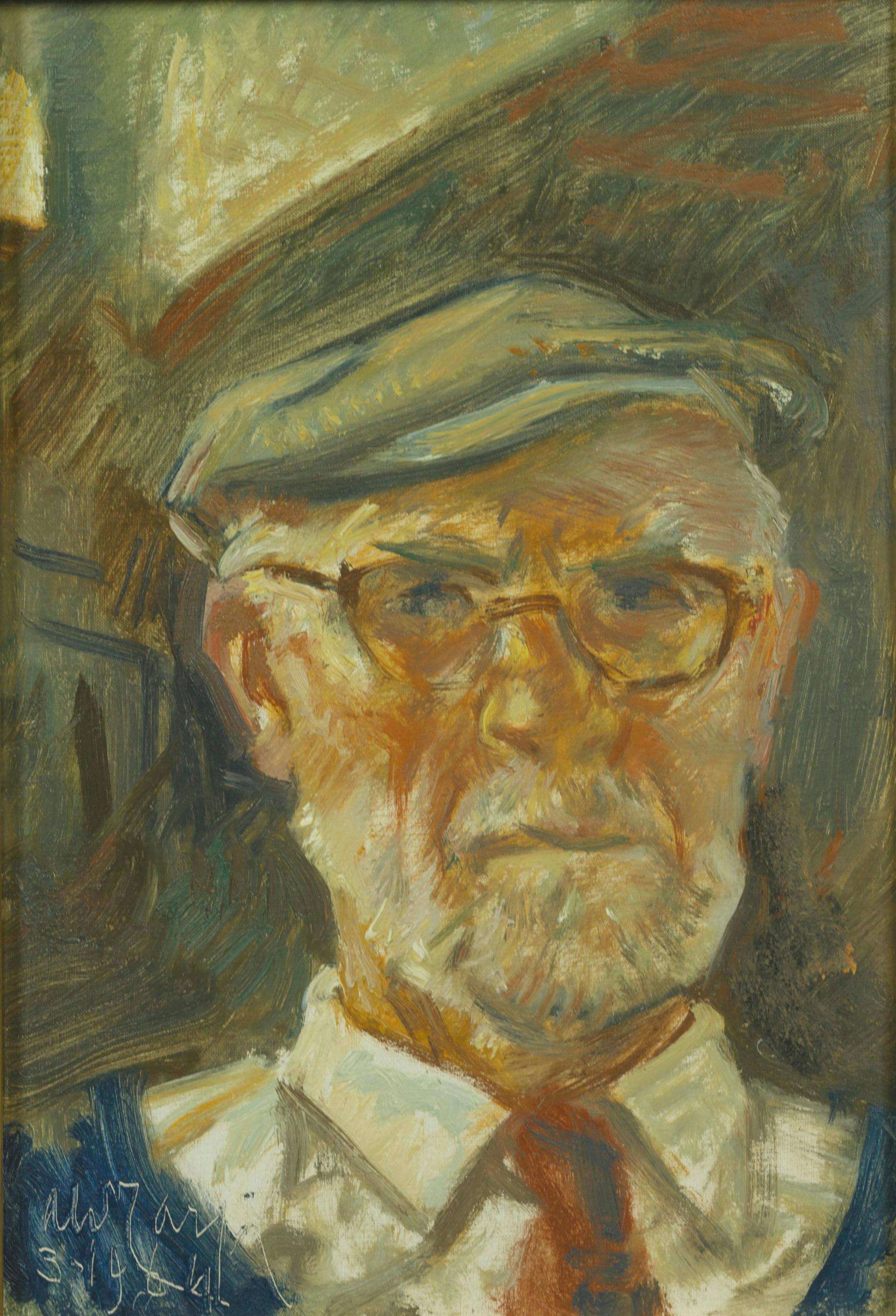 Aldo Carpi, Autoritratto, olio su tela, 1964